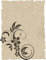 the old paper vector grunge background