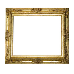 Large gold ornate picture frame