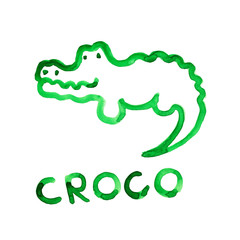 Croco figure adapted for the child's perception