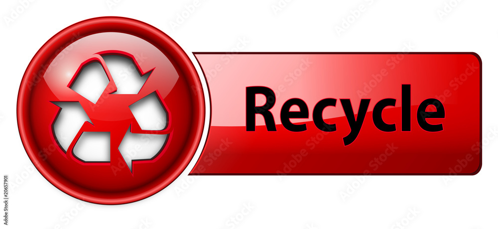 Poster recycle icon button.