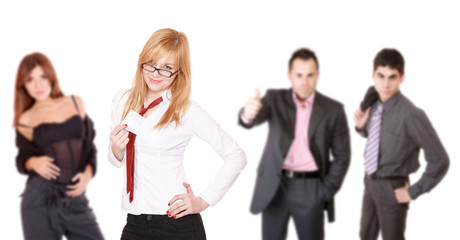 Portrait of a successful business team