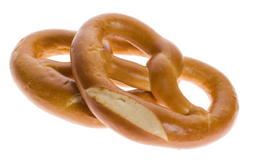Pretzels isolated on white