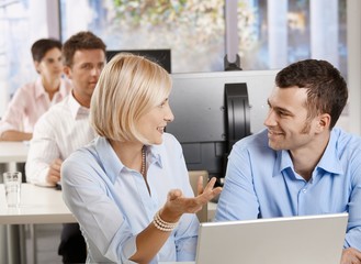 People on business seminar