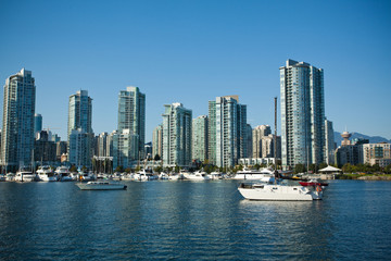 Fototapeta na wymiar Vancouver BC skyline, Kanada