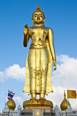 Huge standing Buddha statue, Had Yai park, south of Thailand