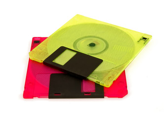 Colorful Floppy Disks