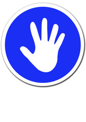 Fototapeta premium Gebotsschild