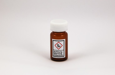 Flasche braun - umweltschädlich