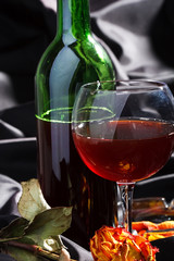 wine and rose.