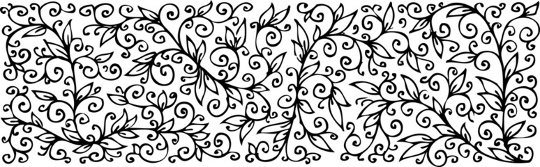 Floral texture. Eau-forte.