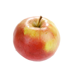 apple on a white background..