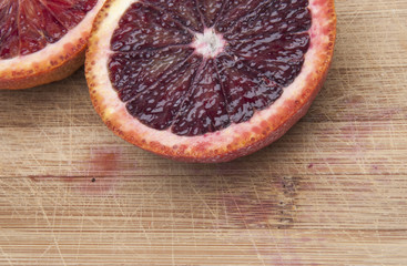 Blood Orange on Cutting Board