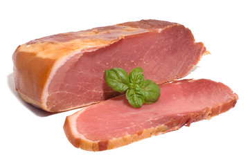 Roher Schweineschinken am Stück