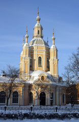 Fototapeta na wymiar Saint Andrew Church in Saint Petersburg