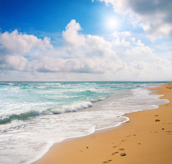 beach and sea