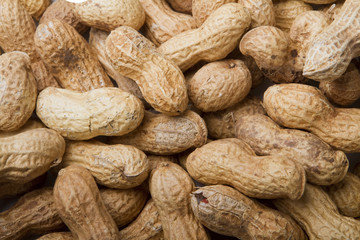 Peanuts in the shell background