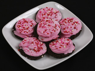 tasty cookies in plate