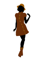 Casual Woman Illustration Silhouette
