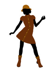 Casual Woman Illustration Silhouette