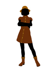 Casual Woman Illustration Silhouette
