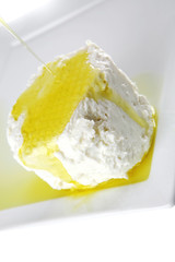 white soft cheese with oil