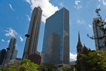 Fototapeta na wymiar Chicago skyscrapers