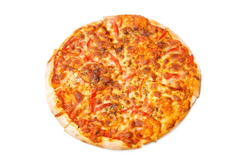 Pizza isolated on the white background