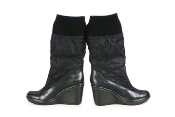 Woman shoes isolated on the white background