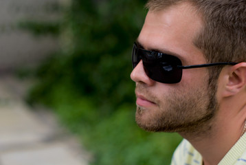 Naklejka na ściany i meble Young Man In Sun-Glasses