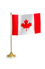 Fototapeta na wymiar Canada flag isolated on white background