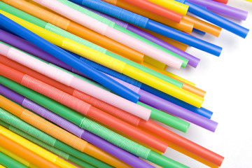Fototapeta premium Colorful cocktail straws