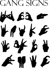 Fototapeta premium gang signs