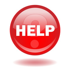 HELP Web Button (FAQ Hotline Helpline Helpdesk Customer Service)