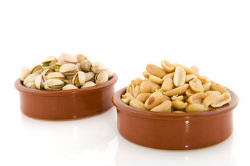pistachios and peanuts