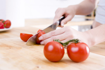 Tomaten schneiden