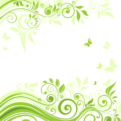 Fototapeta na wymiar Spring green background