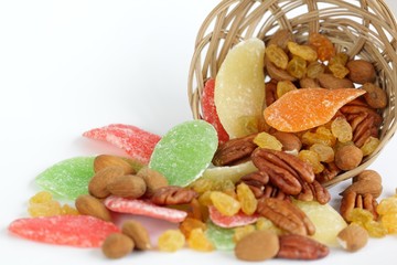 Dried fruit and nuts