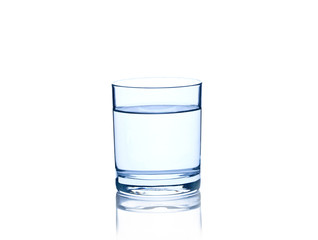 glass with water isolated