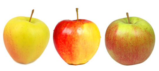 Apples isolated on white