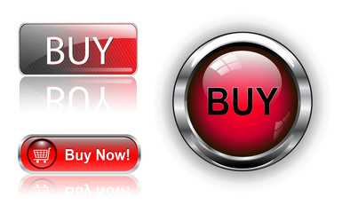 Buy buttons, icons set.