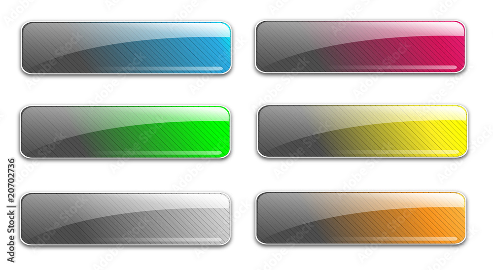 Poster Glass web buttons
