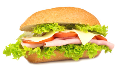 Sandwich isolated on white