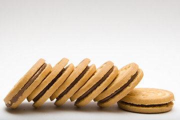 galletas rellenas de chocolate