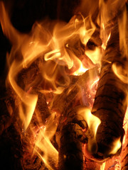 Flames or fire