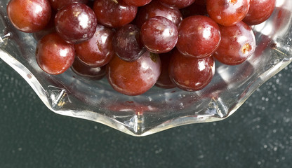 Close up of grapes.