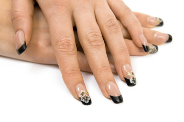 Women's hands with a nice manicure