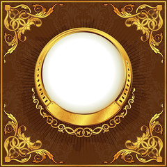Gold vintage frame