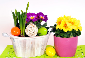 Ostern Frühlung Blumen Dekoration