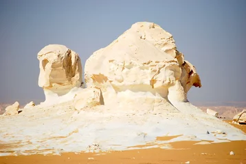Foto auf Leinwand Détail du désert blanc égyptien © Pixel Oasis