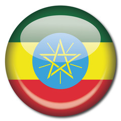 Fototapeta premium Chapa bandera Etiopia